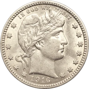 1916 D Barber Quarter