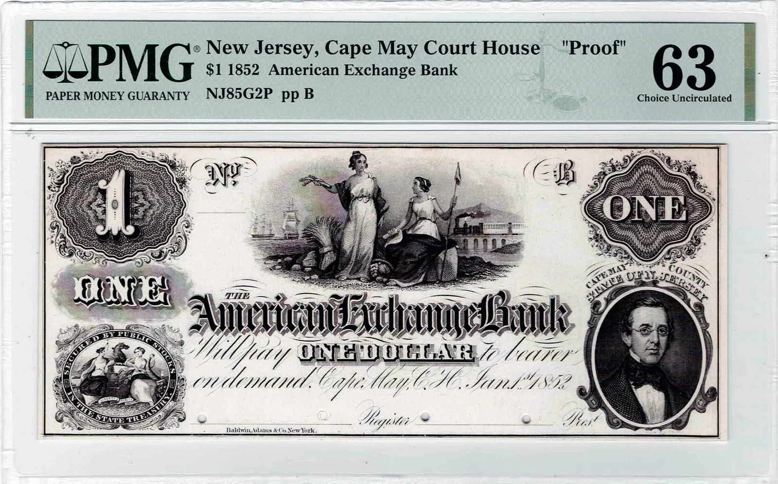 1852 Cape May Court House NJ Obsolete