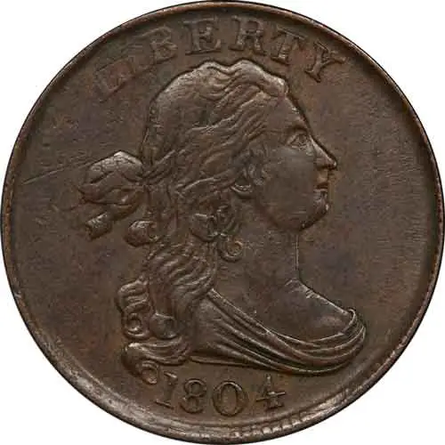 1804 Draped Bust Large Cent+