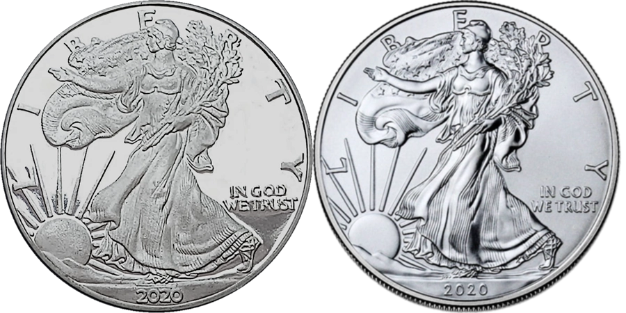 2020 Proof American Silver Eagle Counterfeit
