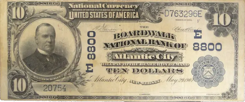 1902 Atlantic City National Currency